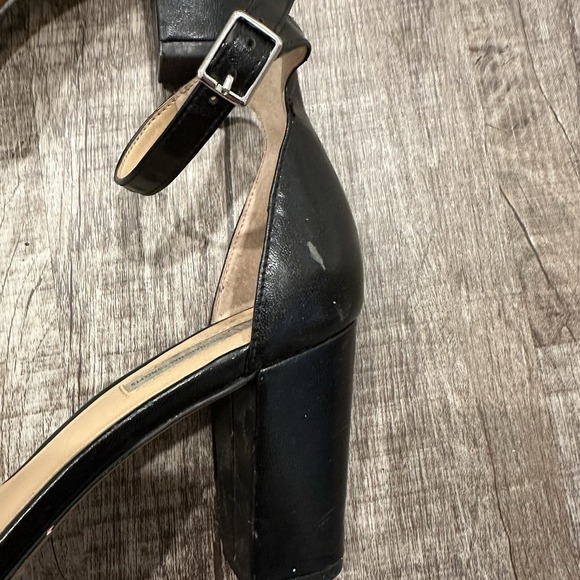 INC International Concepts Kivah Block Heels Open Toe Black Womens‎ Sz 9M - Picture 7 of 11